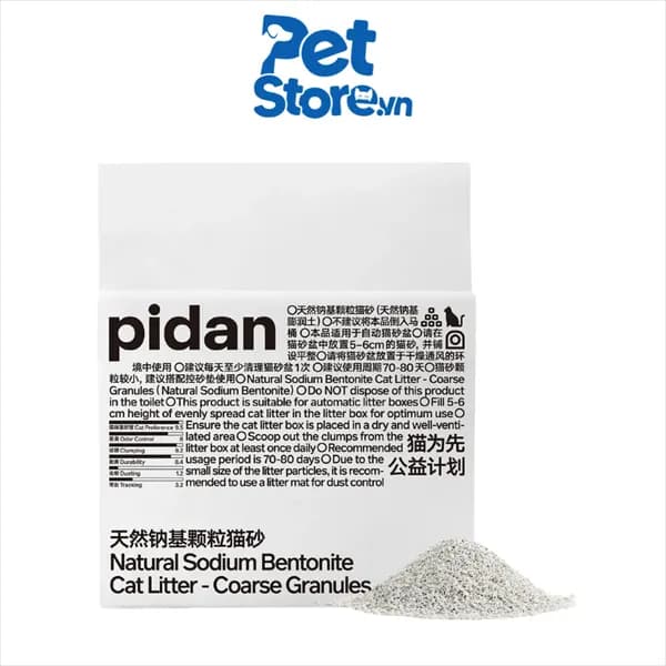 Cát Pidan Đất Sét (Hạt Nhuyễn) 2.4kg