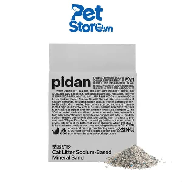 Cát Pidan Đất Sét (Hạt Tròn) 2.4kg