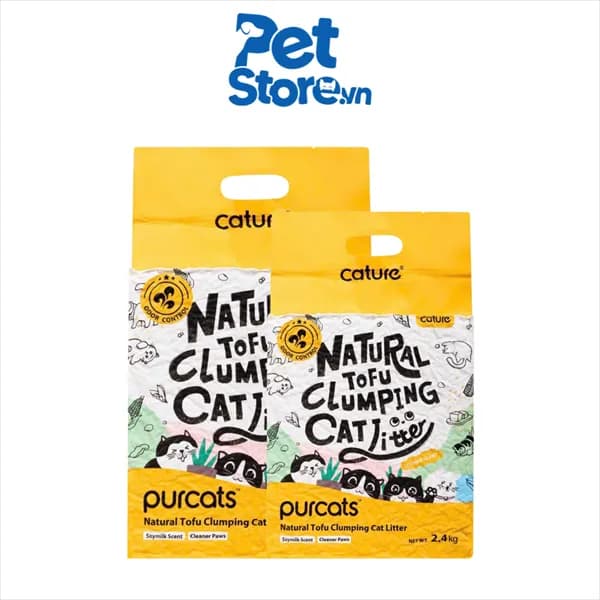 Cát Vệ Sinh Cho Mèo Tofu Cature Pellet Milk 6L ( Túi 2.4kg)