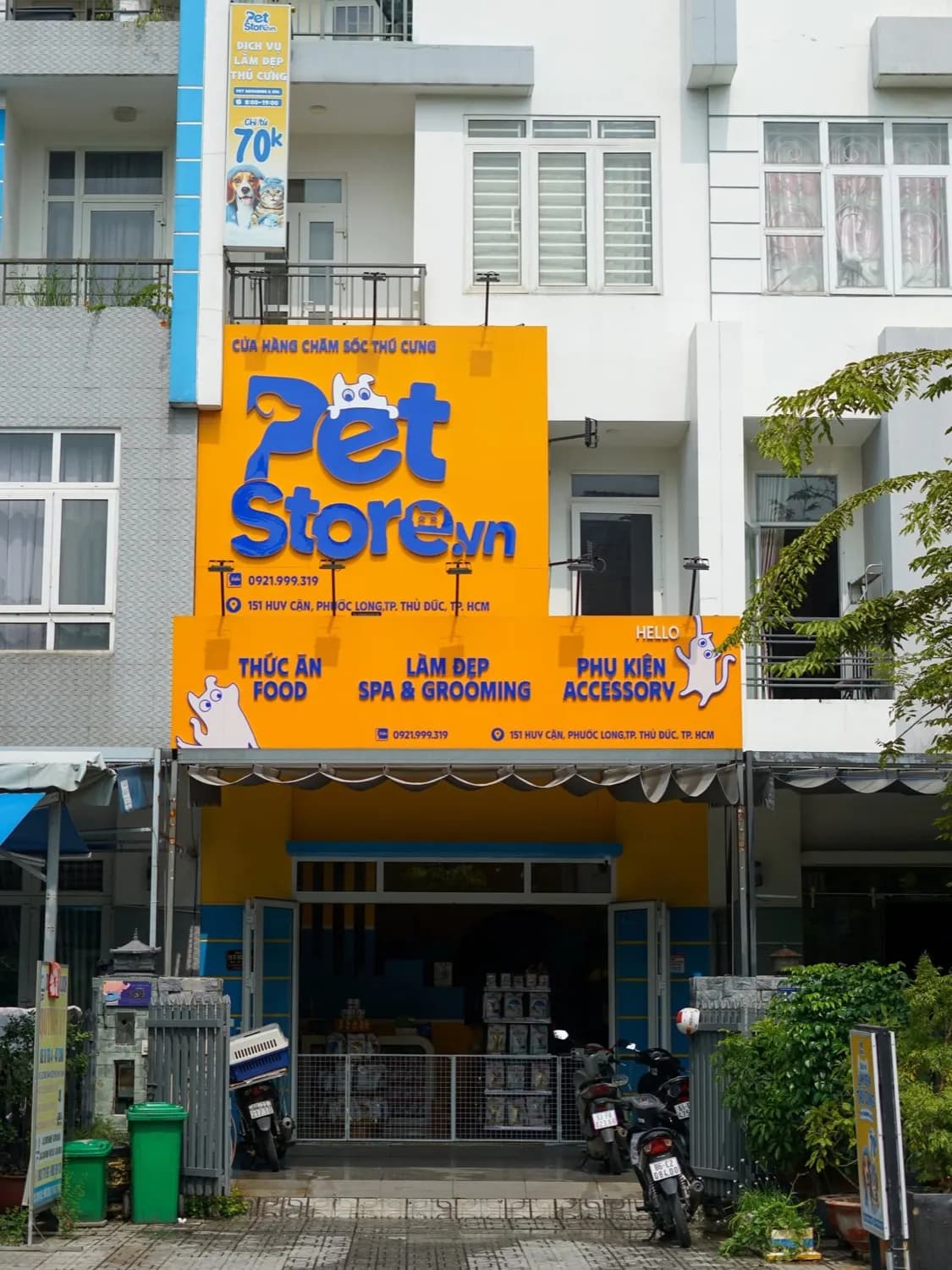 Cửa hàng PetStore.vn tại 151 Huy Cận KDC Gia Hoà với dịch vụ đưa đón thú cưng