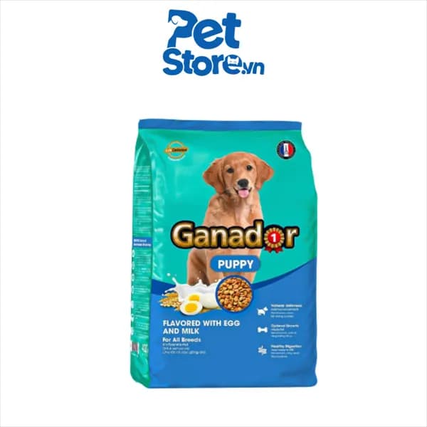 Hạt Cho Cún Con Ganador Puppy Egg & Milk - Trứng & Sữa 400g