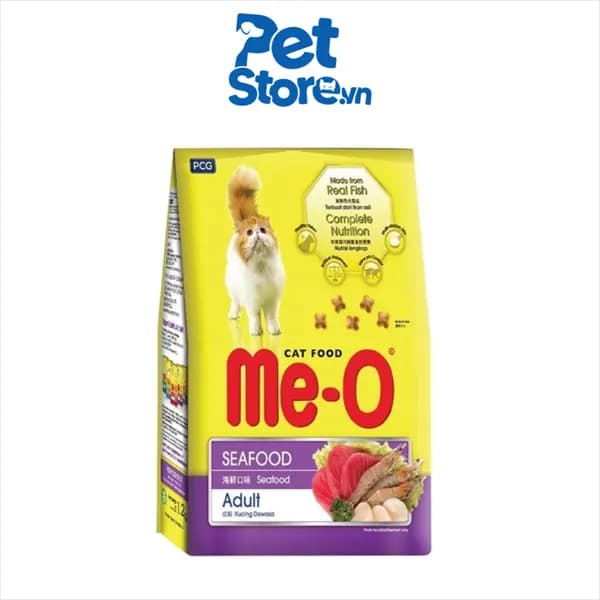 Hạt cho mèo Me-O - Vị Hải Sản 350g