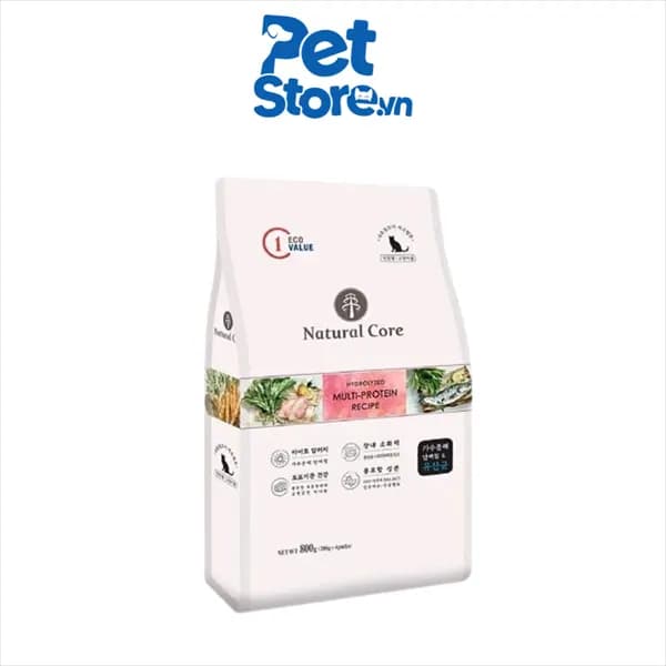 Hạt Cho Mèo Natural Core Thức Ăn Đa Đạm ECO C1 Túi 800g