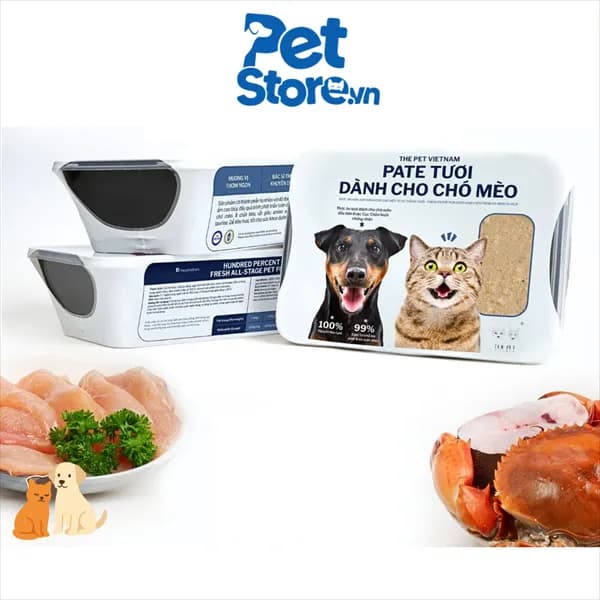 [ Hỏa Tốc ] Pate Tươi Cho Cún Mèo The Pet 500g