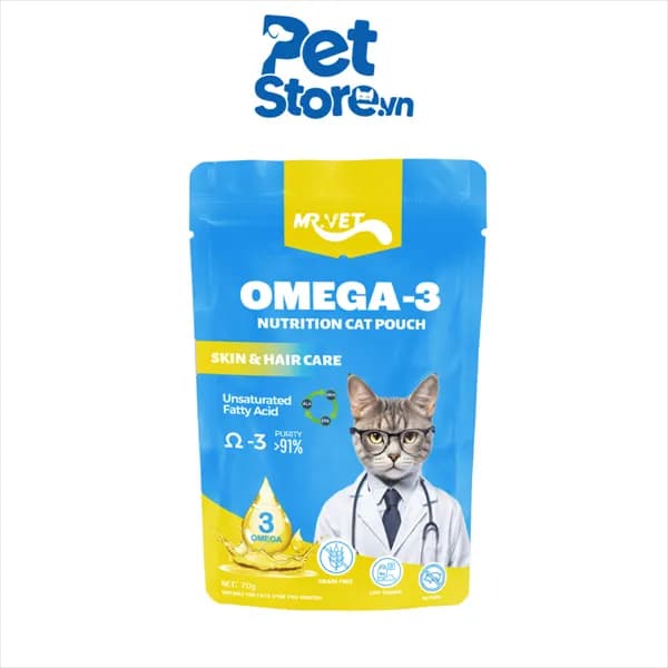Pate Cho Mèo Mr Vet - Omega-3 70g