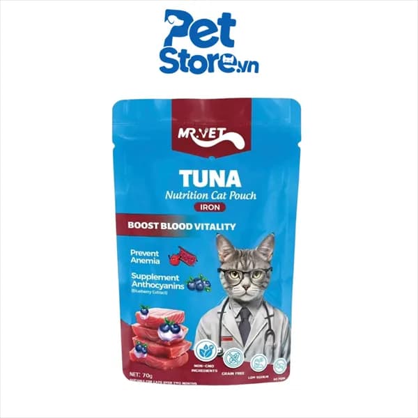 Pate Cho Mèo Mr Vet - Tuna 70g