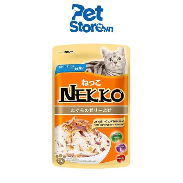 Pate Cho Mèo Nekko - Công Thức Sốt Cá Ngừ Dinh Dưỡng 70g