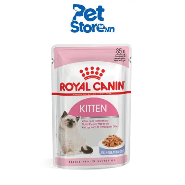 Pate Cho Mèo Royal Canin Kitten Jelly/ Gravy - Dành Cho Mèo Con