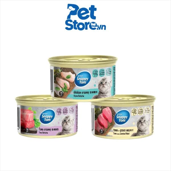 Pate Cho Mèo Snappy Tom Deli Premium Kitten - Dành Cho Mèo Con 85g