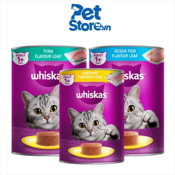 Pate Cho Mèo Whiskas - Vị Cá Biển 400g