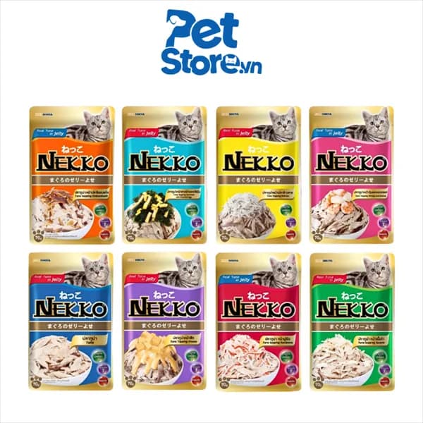 Pate Mèo Nekko Dạng Jelly - Công Thức Cá Ngừ Dinh Dưỡng 70g