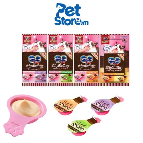 Súp Thưởng Cho Mèo Silver Spoon Dạng Thìa