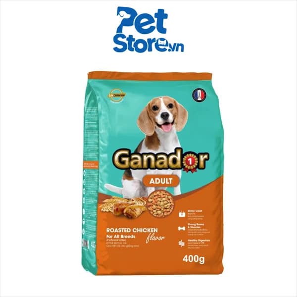 Thức Ăn Hạt Cho Cún Ganador Adult - Vị Gà Nướng 3kg