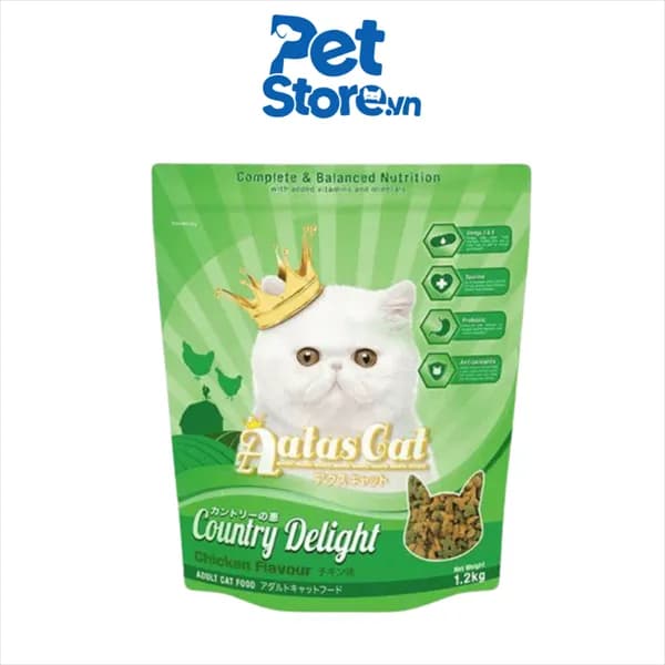 Thức Ăn Hạt Cho Mèo AAtas Gourmet Delight - Vị Gà