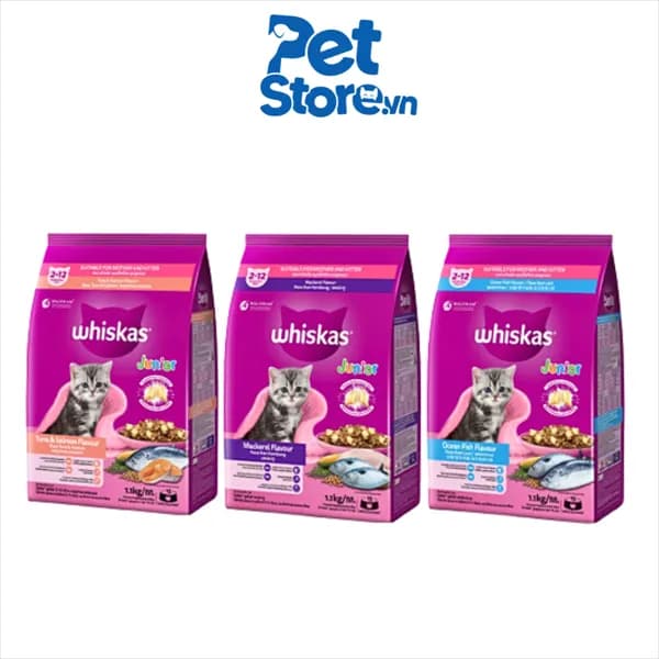 Thức Ăn Hạt Cho Mèo Whiskas Kitten - Cho Mèo Con 1.1kg
