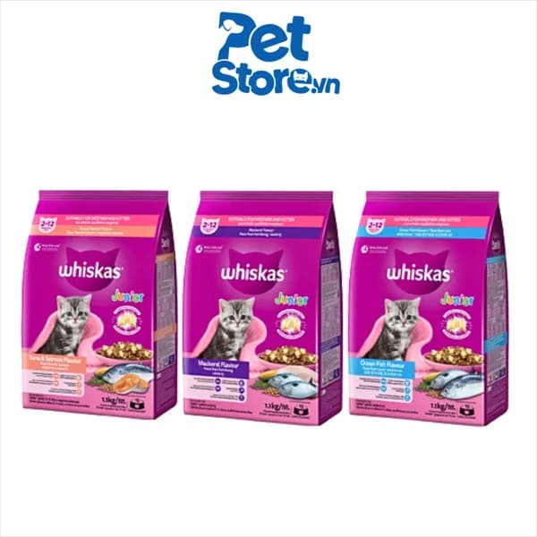 Thức Ăn Hạt Cho Mèo Whiskas Kitten - Cho Mèo Con 1.1kg