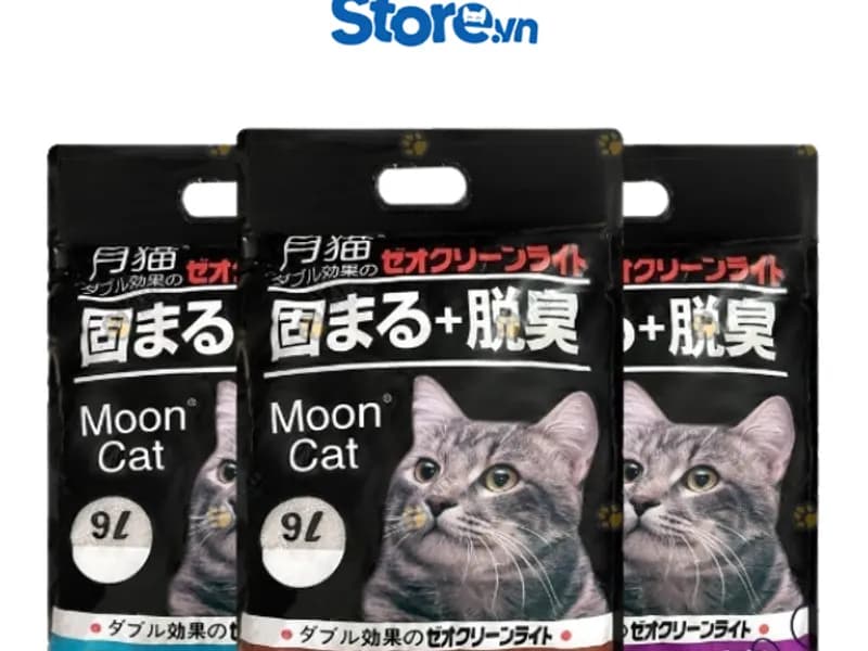 [ TÚI 18L ] Cát Vệ Sinh Cho Mèo Nhật Đen MoonCat