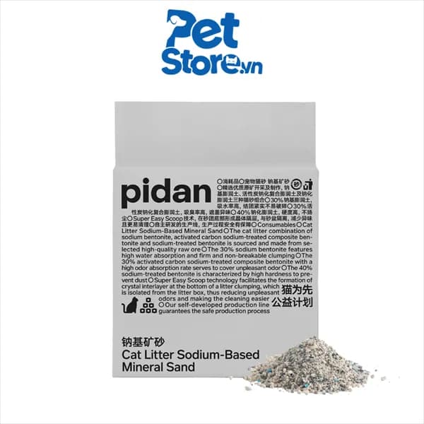Cát Pidan Đất Sét (Hạt Tròn) 2.4kg