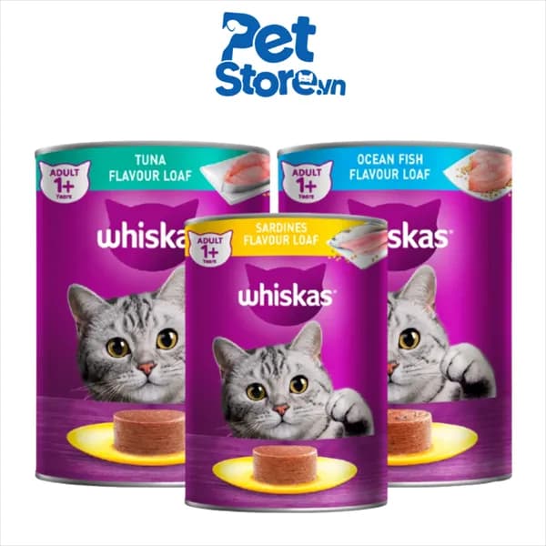 Pate Cho Mèo Whiskas - Vị Cá Ngừ 400g